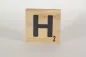 Preview: Holzbuchstaben Buchstabensteine Buche H