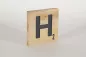 Preview: Holzbuchstaben Buchstabensteine Buche H
