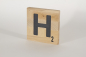 Preview: Holzbuchstaben Buchstabensteine Buche H