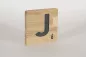 Preview: Holzbuchstaben Buchstabensteine Buche J