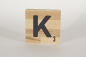 Mobile Preview: Holzbuchstaben Buchstabensteine Buche K