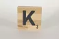 Preview: Holzbuchstaben Buchstabensteine Buche K