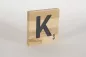 Preview: Holzbuchstaben Buchstabensteine Buche K