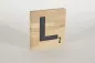 Preview: Holzbuchstaben Buchstabensteine Buche L