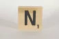 Preview: Holzbuchstaben Buchstabensteine Buche N