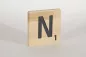 Preview: Holzbuchstaben Buchstabensteine Buche N