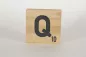 Preview: Holzbuchstaben Buchstabensteine Buche Q