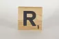 Preview: Holzbuchstaben Buchstabensteine Buche R