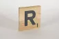 Preview: Holzbuchstaben Buchstabensteine Buche R