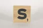 Preview: Holzbuchstaben Buchstabensteine Buche S