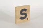 Preview: Holzbuchstaben Buchstabensteine Buche S