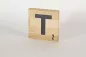 Preview: Holzbuchstaben Buchstabensteine Buche T