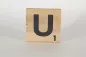 Preview: Holzbuchstaben Buchstabensteine Buche U