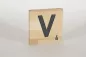 Preview: Holzbuchstaben Buchstabensteine Buche V