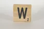 Preview: Holzbuchstaben Buchstabensteine Buche W