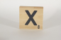 Preview: Holzbuchstaben Buchstabensteine Buche X