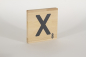 Preview: Holzbuchstaben Buchstabensteine Buche X