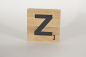 Preview: Holzbuchstaben Buchstabensteine Buche Z
