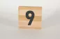 Preview: Holzbuchstaben Buchstabensteine Buche 9