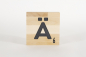 Preview: Holzbuchstaben Buchstabensteine Buche AE