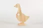 Preview: Ente aus Holz auf Sockel