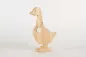 Preview: Ente aus Holz auf Sockel