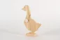 Preview: Ente aus Holz auf Sockel