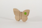 Preview: Schmetterling aus Holz Buche greun