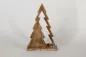 Preview: Tannenbaum Duett aus Holz im Used Look – rustikale Weihnachtsdekoration