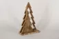 Preview: Tannenbaum Duett aus Holz im Used Look – rustikale Weihnachtsdekoration