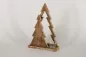 Preview: Tannenbaum Duett aus Holz im Used Look – rustikale Weihnachtsdekoration