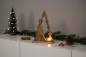 Preview: Tannenbaum Duett aus Holz im Used Look – rustikale Weihnachtsdekoration