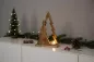Preview: Tannenbaum Duett aus Holz im Used Look – rustikale Weihnachtsdekoration