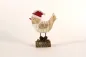 Preview: Weihnachtsvogel auf Stamm weiss gross