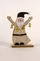 Preview: Nikolaus aus Holz mit "XMAS"-Girlande – festliche Weihnachtsdekoration