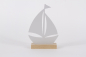 Mobile Preview: Segelboot aus Metall auf Holz maritim