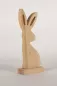 Preview: Hase aus Holz mit Bommel-Puschel Tischdeko Ostern
