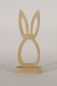 Preview: Osterhase aus Holz Silhouette Buche 25 cm
