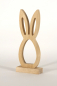 Preview: Osterhase aus Holz Silhouette Buche 25 cm