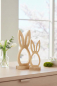 Preview: Osterhase aus Holz Silhouette Buche