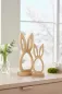 Preview: Osterhase aus Holz Silhouette Buche