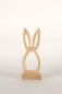 Preview: Osterhase aus Holz Silhouette Buche 19 cm