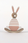 Mobile Preview: Schaukel Osterhase aus Holz pink