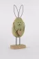 Preview: Wohnaccessoire Hase Holz grün Metall 30 cm Geschenkidee heute sichern