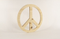 Preview: Peacezeichen aus Holz 38cm natur