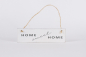 Preview: Rustikales Deko-Schild „Home Sweet Home“ aus Holz – handgefertigte Vintage-Wanddekoration mit Juteband