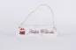 Preview: Deko-Schild mit Aufschrift Fröhliche Weihnachten – rustikale Holzdeko im Vintage-Stil mit Juteband zum Aufhängen