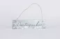 Preview: Handgefertigtes Holz‑Deko‑Schild Winterzauber Vintage Design weiß‑grau