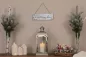 Preview: Handgefertigtes Holz‑Deko‑Schild Winterzauber Vintage Design weiß‑grau