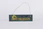 Preview: Rustikales Holz Deko-Schild mit Aufschrift Happy Halloween – gruselige Herbstdekoration für Haus und Garten